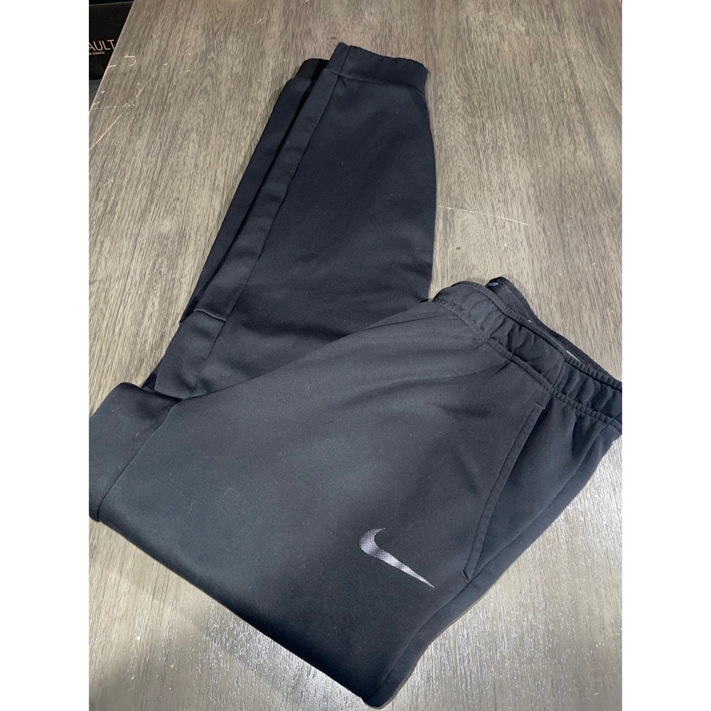 Nike Mens Large Tall Black Dri-FIT Training Jogger Pants 932255-010